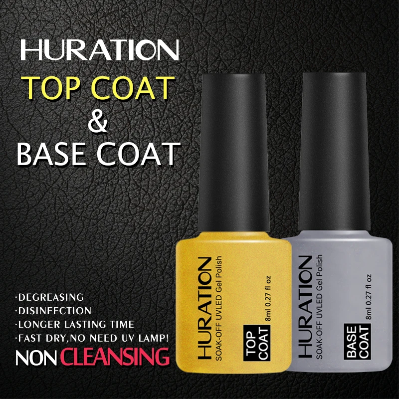 Huration Tops Base Coat No Acid Soak Off UV Primer Gel Anastomosis Nail