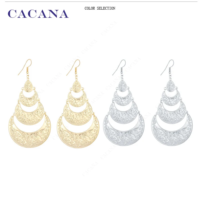 CACANA Dangle Long Earrings For Women Lovely Pattern Tassel Style Bijouterie Hot Sale No.A576 A577
