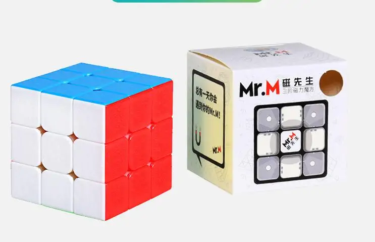 Shengshou Mr. M 2x2 3x3 4x4 5x5 Магнитная версия Stickerless/Blaack Прямая - Цвет: Mr.M 3x3 STL