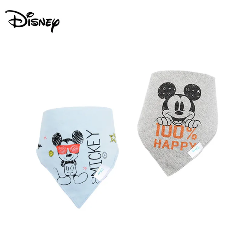 Слюнявчик для малышей Disney хлопковый слюнявчик новый мультяшный детский двойное