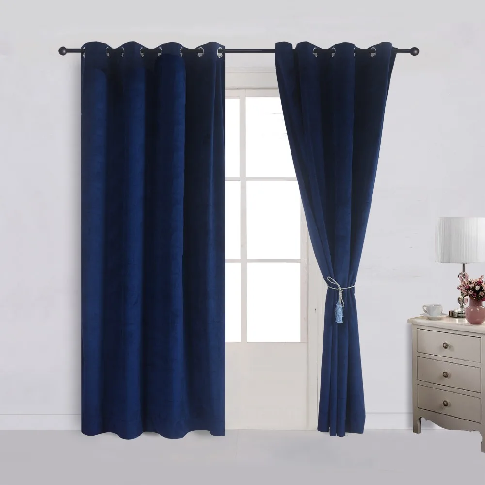 Buy Solid Matt Heavy Velvet Curtain Drape Panel