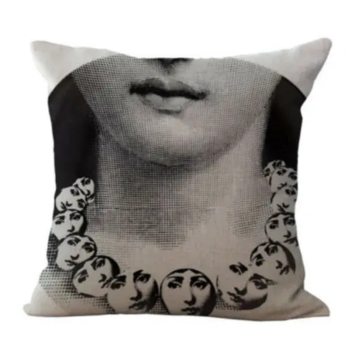 Хлопок белье Винтаж rosenthal Piero fornasetti лицо наволочка талии чехол для подушки новые мягкие номер подарки односторонние печати - Цвет: 05