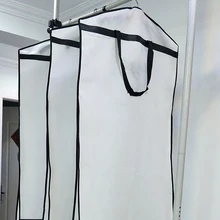 С крышкой складной защитный халат для хранения одежда свадебное платье, одежда сумка Пыленепроницаемая сумка длинная портативная одежда с молниями