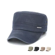 LCPEO модная мужская военная шапка Весенняя новая Солнцезащитная шляпа ретро CLSSIS промытая плоская кепка
