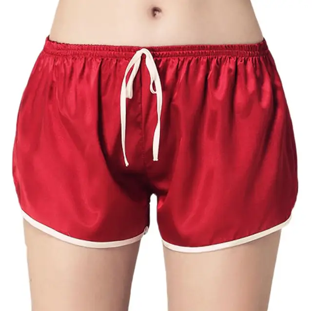 Summer Short Pyjamas Pant Women Drawstring Pajamas Stain Sleepwear