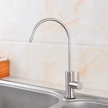 

304 Stainless Steel Kitchen Faucet 360 degree rotating single cold kitchen sink faucets