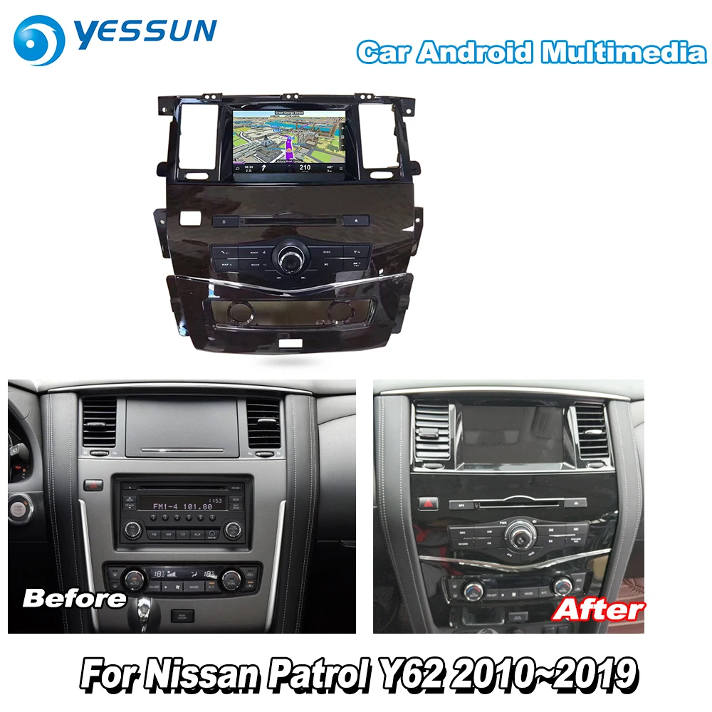 YESSUN для Nissan Patrol Y62 2010~ автомобиль Android Carplay gps Navi карты навигации DVD CD плеер Радио стерео Мультимедиа