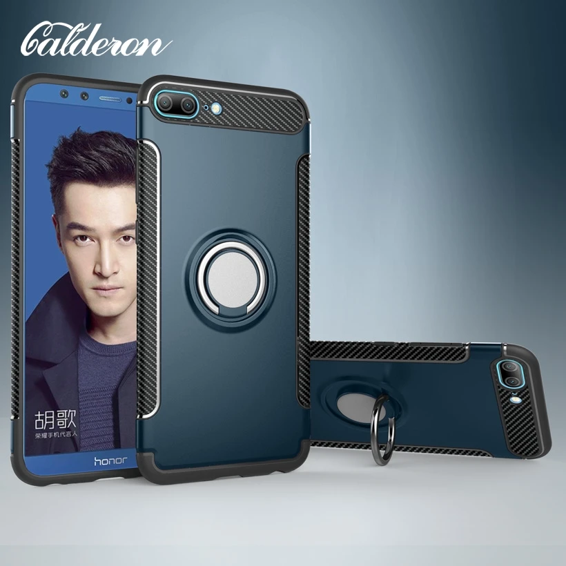 

Calderon For Huawei Honor 9 Lite Cases With Finger Ring Cover Huawei Honor 7X G10 Mate Honor 8 9 9i P8 Lite 2017 V8 V10 10 Coque
