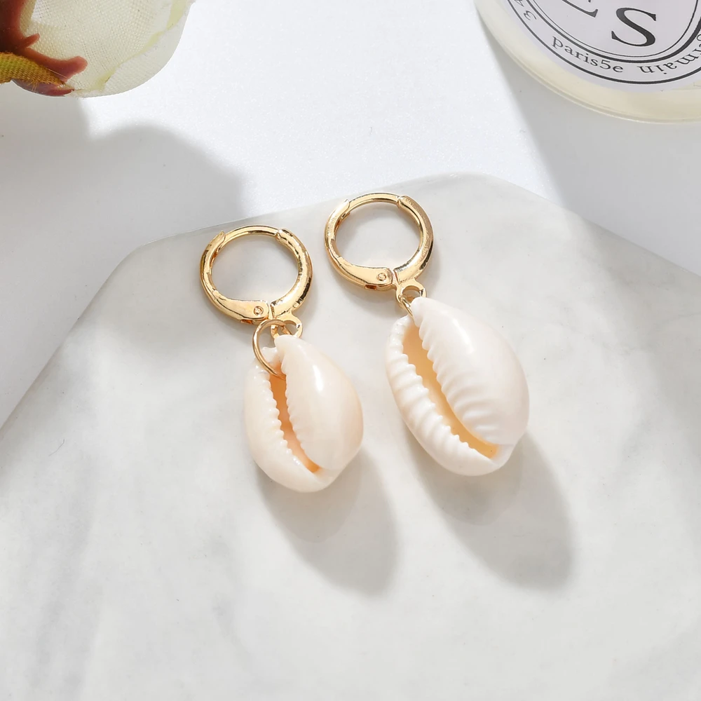 

MESTILO 2019 Hot Sale Women Jewelry Different Size Nature Shell Drop Earrings For Women Girls Ocean Fashion Vintage Women Gifts