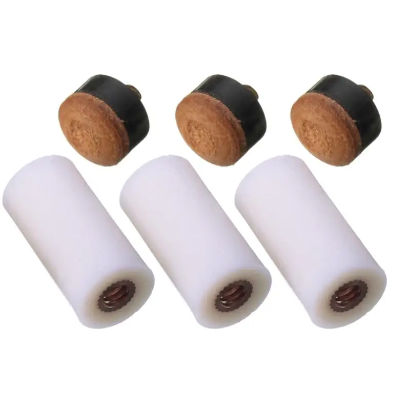 

New 5Pcs 13mm Screw On Cue Tips For Billiard Pool Cue Stick and Snooker Cue Replacement Parts Stick Repair Tool Sports