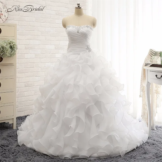 Ruffled Wedding Dress