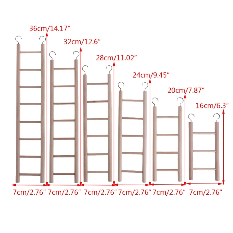 Игрушка для птиц, натуральные деревянные лестницы, Подвесные качели, скребок, окунь, игрушка для альпинизма