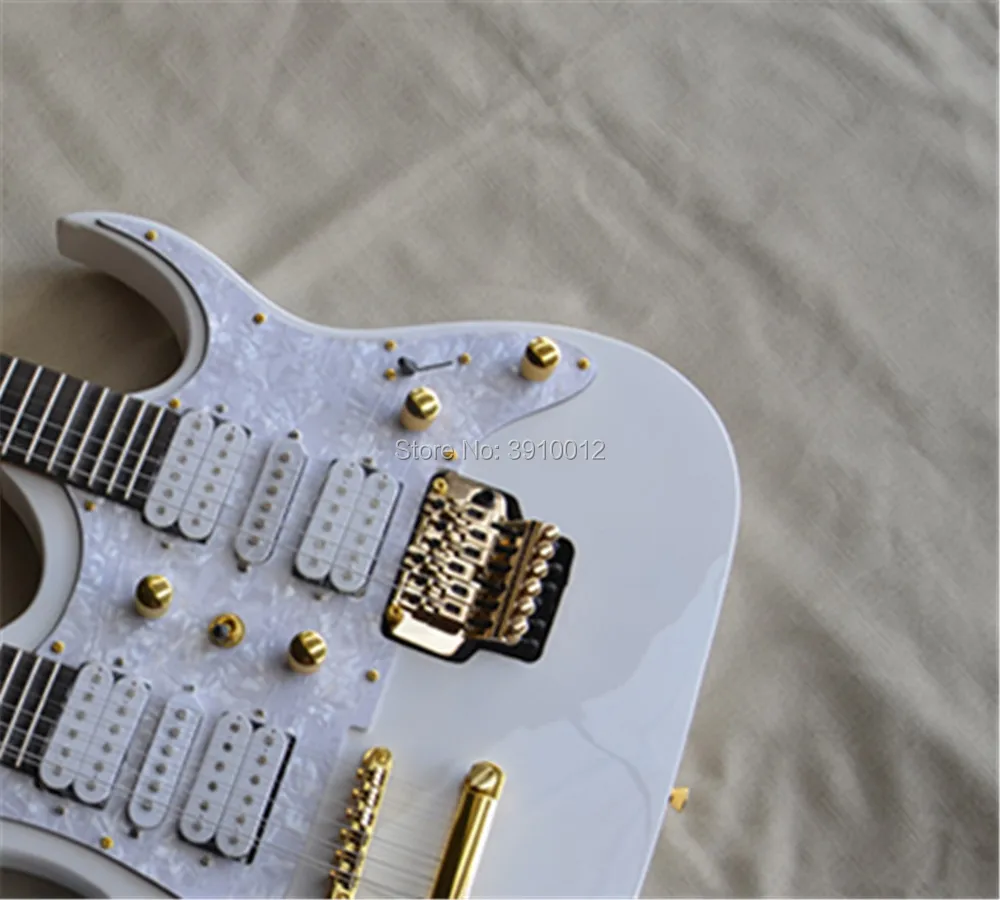 

Wholesale double necks Electric Guitar 12string + 6 sring electric guitar in white
