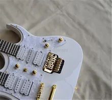 Wholesale double necks Electric Guitar 12string + 6 sring electric guitar in white Wholesale double necks Electric Guitar 12string + 6 sring electric guitar in white