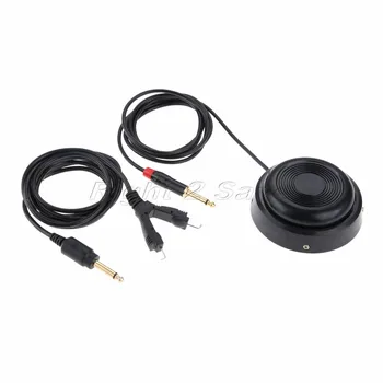 

Round Tattoo Foot Pedal Kit Clip cord Switch Power Supply Metal 6-250V Flexible Tattoo Machine Gun Professional Accessories