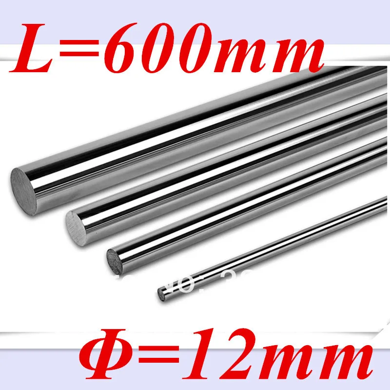 

New 12mm linear shaft 600mm long 12mm linear rod L 600mm linear rail bushing shaft cnc parts