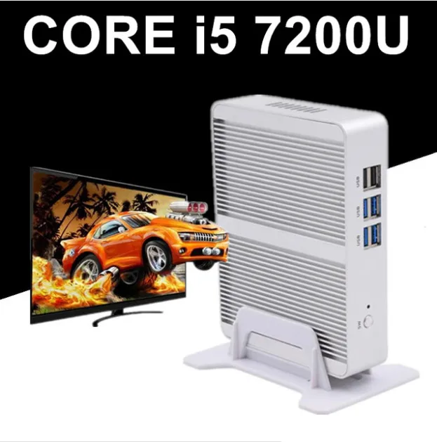 Мини ПК NUC Intel Core i5 7200U офисный безвентиляторный мини компьютер на базе Windows 10 и Linux