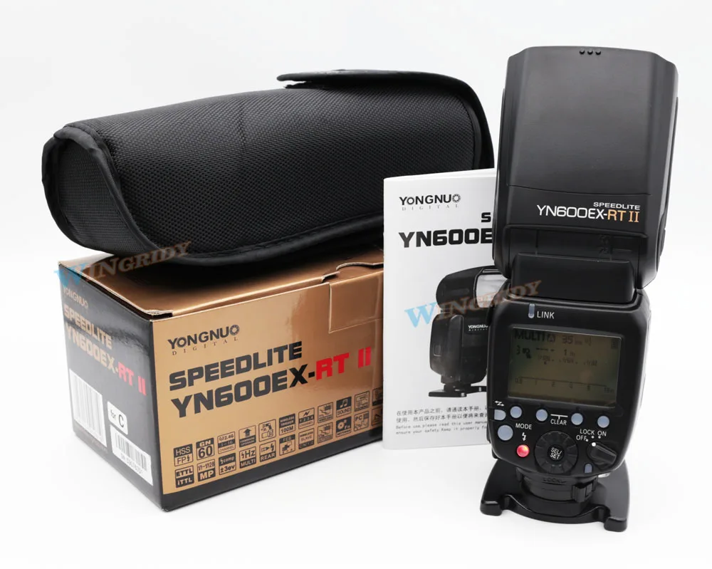 YONGNUO YN600EX-RT II 2,4G Беспроводная HSS 1/8000s Master ttl вспышка Speedlite для камеры Canon 60D 650D как 600EX-RT YN-600EX RT II