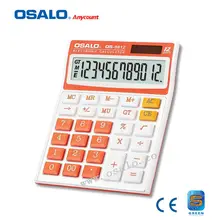 OS-9812 12 Digits Business Dual Power Calculator Solar Colorful Desktop Calculadora Office & School Hesap Makinesi Kalkulator