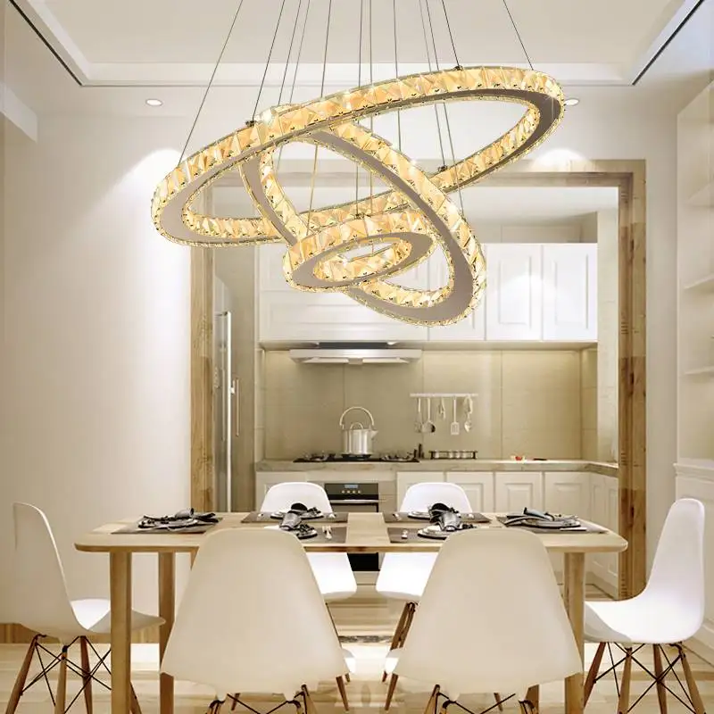 

led chandelier Lustre moderno de cristal LED lustre de teto lustre sala de estar quarto lustre
