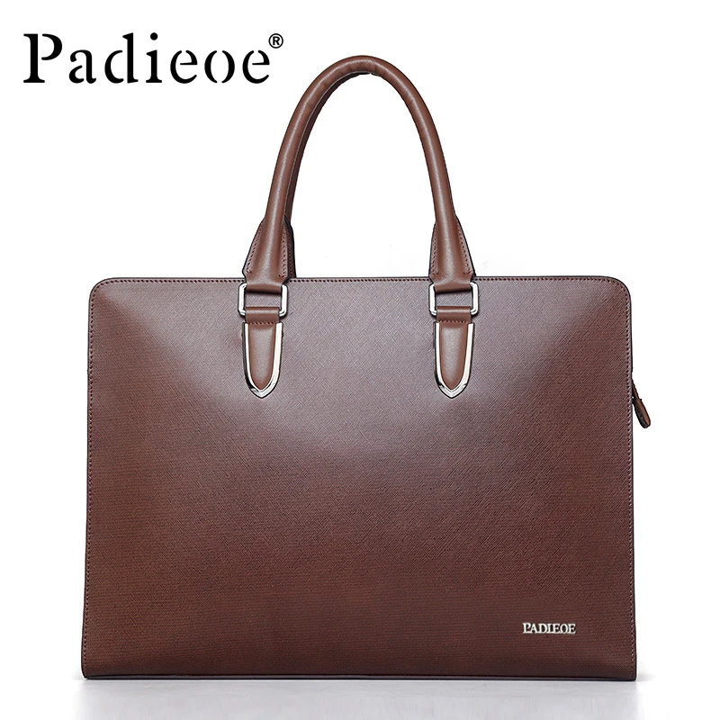 Famous brand luxury leather men s messenger bag business men s laptop briefcase fashion male shoulder