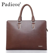 Famous brand luxury leather men’s messenger bag business men’s laptop briefcase fashion male shoulder leather briefcases men