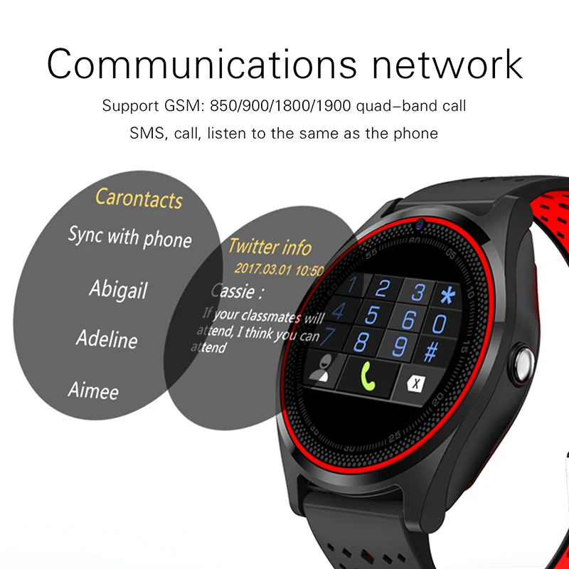

DOITOP V9 Pedometer Health Sport Clock MP3 Music Play Smart Watch Bluetooth Smart Watch V9 With Camera Smartwatch Wristwatch