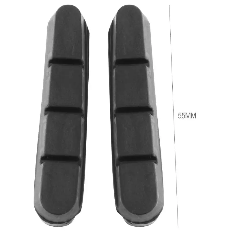 2Pcs Rubber Road Bike Bicycle C Clamp Brake Pad Replacement 55mm