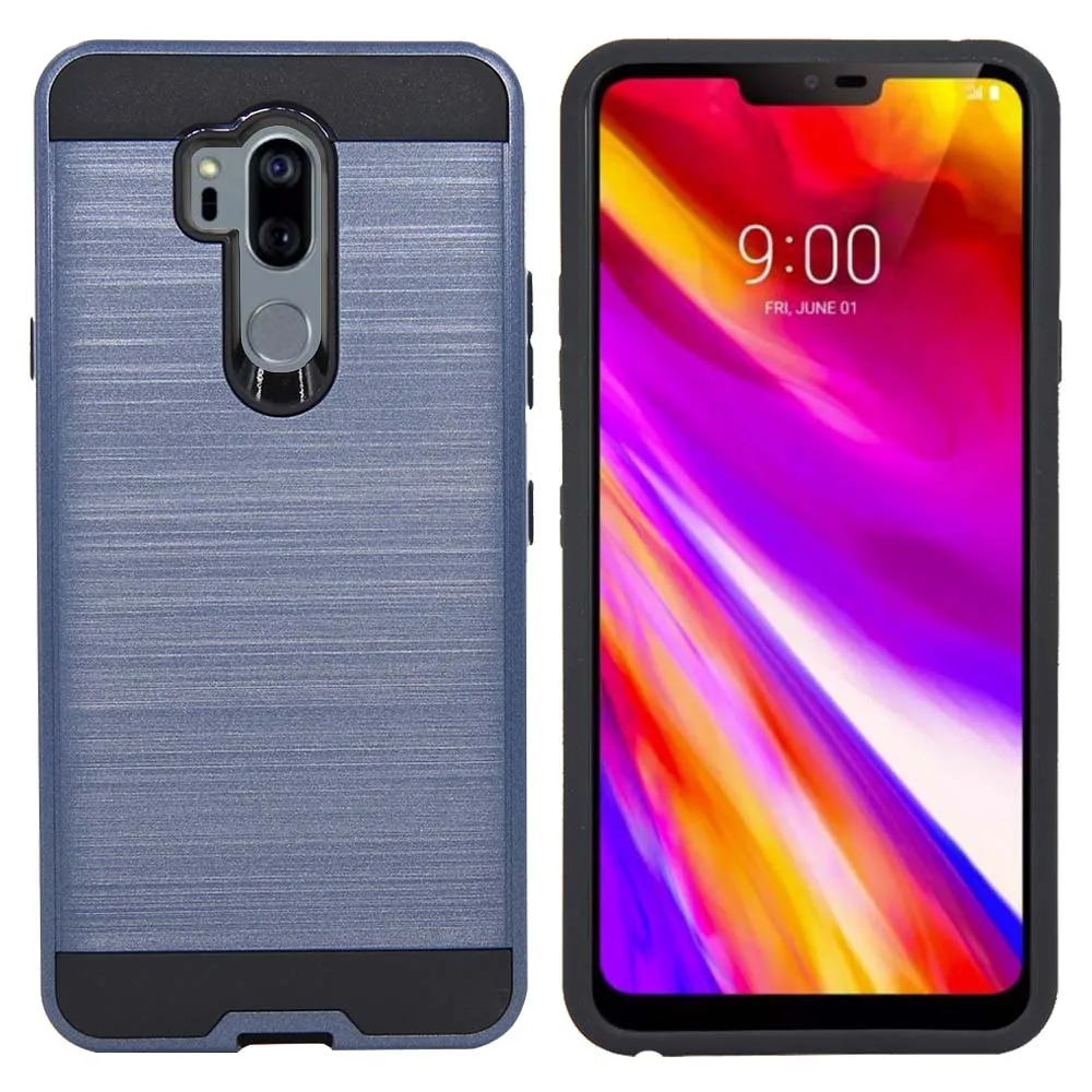 Для LG G7 ThinQ/G7 + G710EM чехол двухслойный Гибридный матовый защитный противоударный