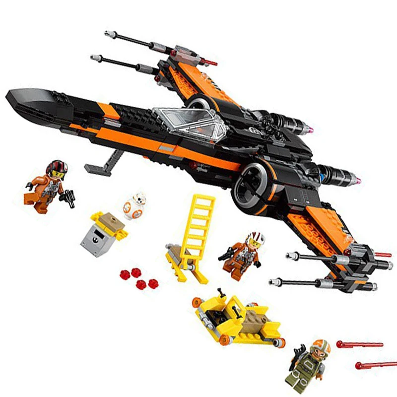 748Pcs set DIY Building Blocks font b Legoe b font city Minifigures star wars Fighter minifigures