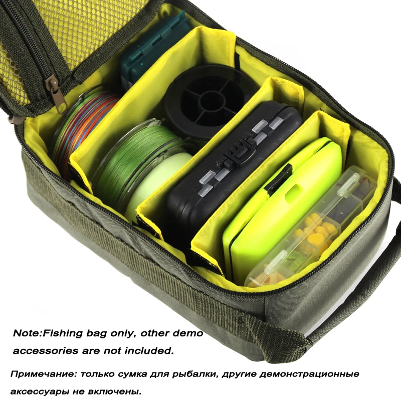 Low Price Fishing Tackle Bag 3 IN 1 Fishing Reel Fishing Line Lure Hook  Storage Handbag Outdoor Carp Fishing Reel Gear N0237