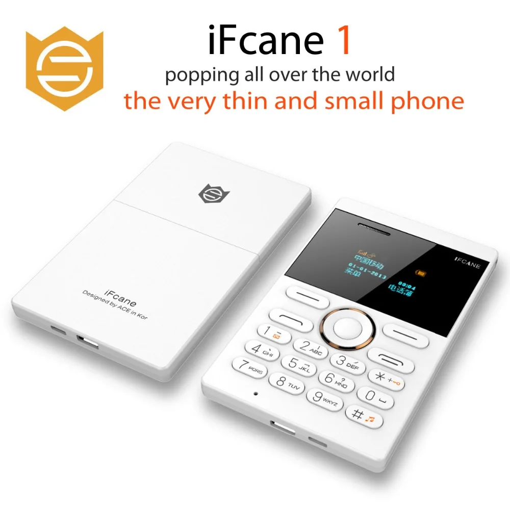 Mosthink IFcane E1 Children small size Card phone mini mobile ultra thin mini credit card Button FM Radio mini cheap phones (3)