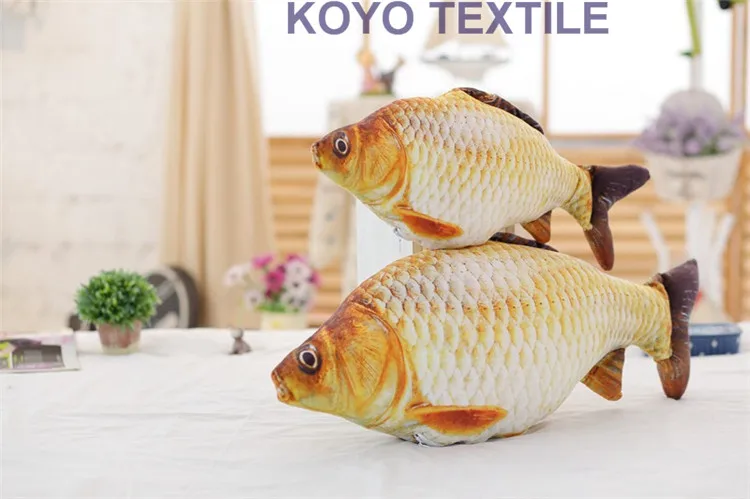 لعبة جديدة خلاقة المطبوعة الحيوان 3d الأسماك الأسماك شكل مكتب وسادة وسادة الظهر وسادة أريكة رمي صديق هدية عيد