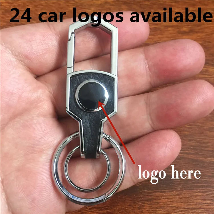 Top Rhinestone Car Logo Keychain Emblem Keyring For Auto Badge Key