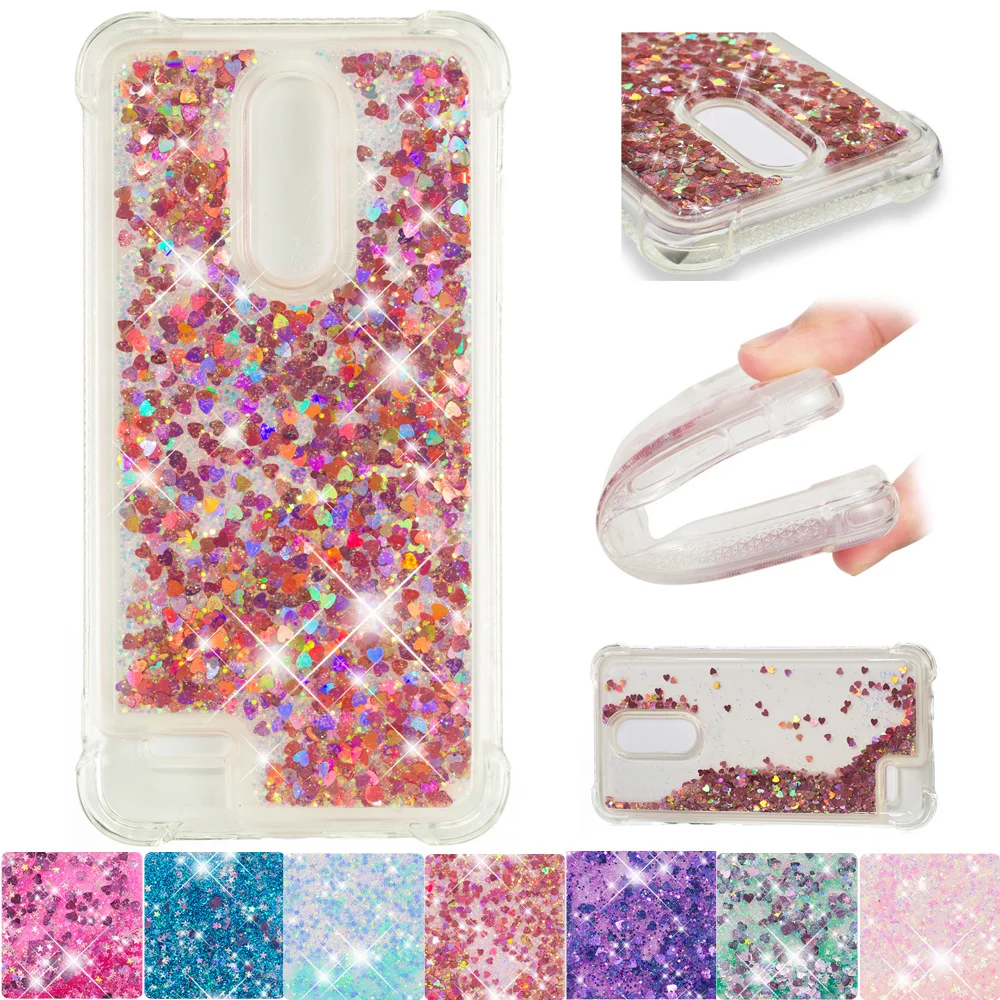 

For LG K11 K30 X4 Plus Cute Glitter Liquid Case for LG Phoenix Plus Xpression Plus Soft Silicone Bumper Cover X4+ 2018 K11+ K 11