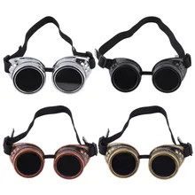 Unisex Retro Sunglasses Cyber Goggles Steampunk Goggles Glasses Welding Punk Gothic Glasses Cosplay Vintage Victorian 4 Colors