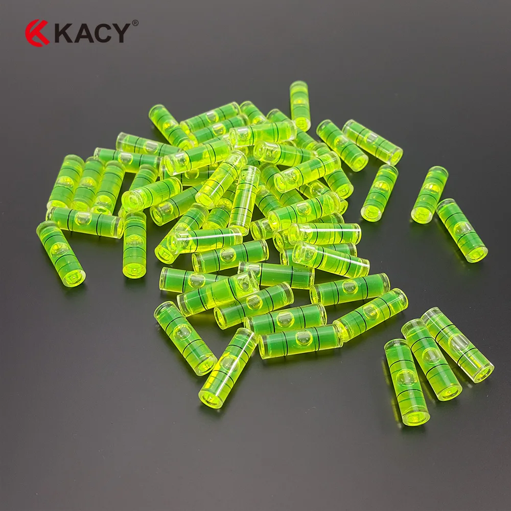 

KACY 5 шт. 9,5x40 мм цилиндр новый высокий прозрачный пузырьковый уровень спирта Профессиональный измерение и нормальное использование