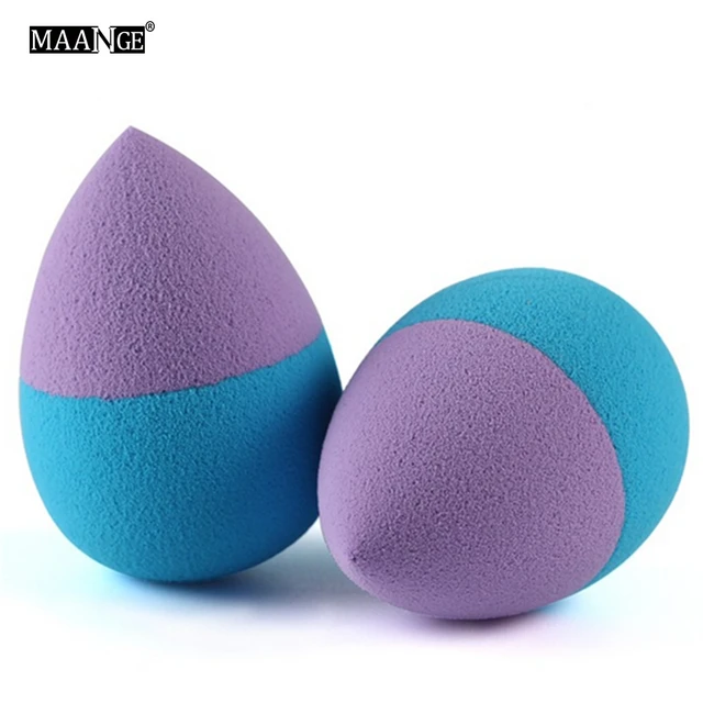 1pc double Colors Sponge Makeup Cosmetic Puff Make Up Blender Flawless for lady Cosmetic Puff 4