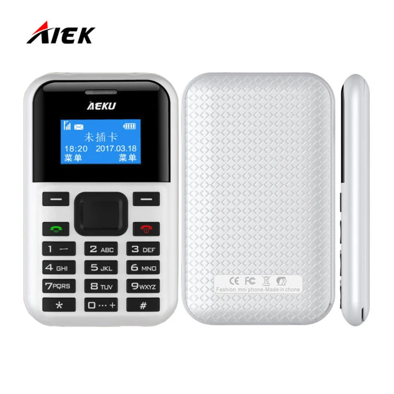New Comer AIEK C8 AEKU C8 Low Radiation For Old Man Pregnant Women Mini Pocket Phone