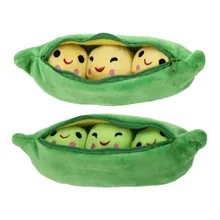 MINOCOOL 25 40CM Pea shaped Pillow font b Toy b font Cute Pea Stuffed Plant Doll