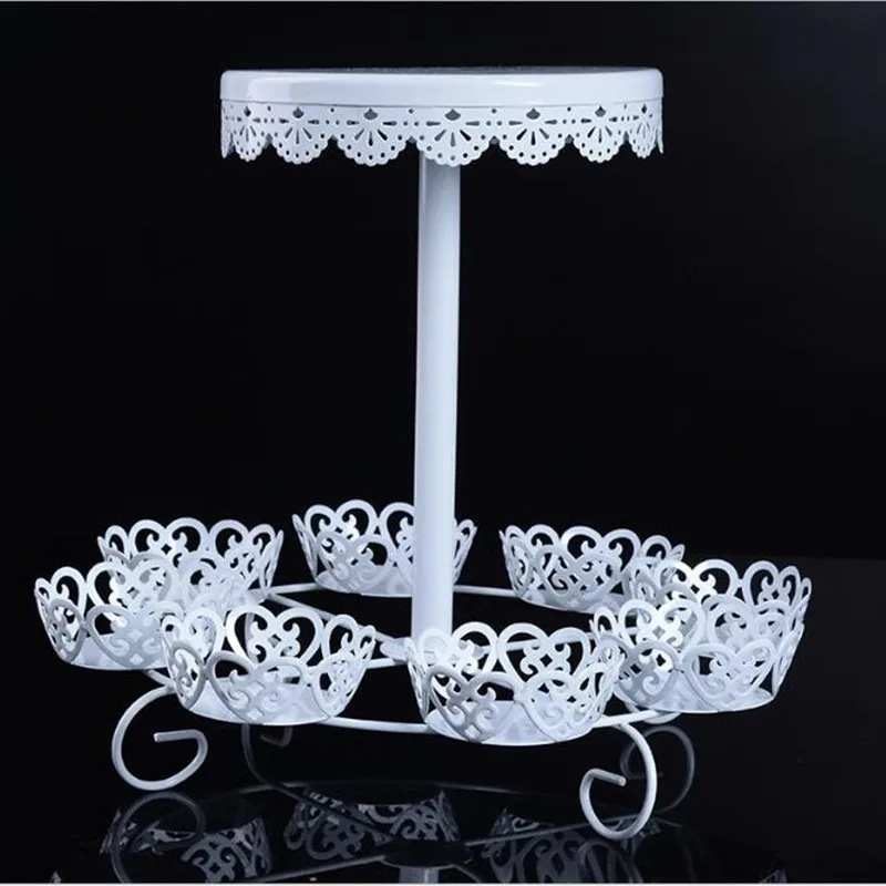 

Creative European wedding metal iron cake rack / 12 cupcakes rack / wedding birthday party dessert cake rack