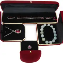 Новая роскошная коробка для украшений чехол браслет Цепочки и ожерелья цепочки на руку коробка для ювелирных изделий, органайзер, хранилище, сумочка, подарок посылка 60 шт./лот