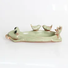 Modern Retro Frog Birds Succulent Plant Ceramic Flower Pot decorative Flowerpot Planter Nursery Indoor Desktop Pot Small Planter