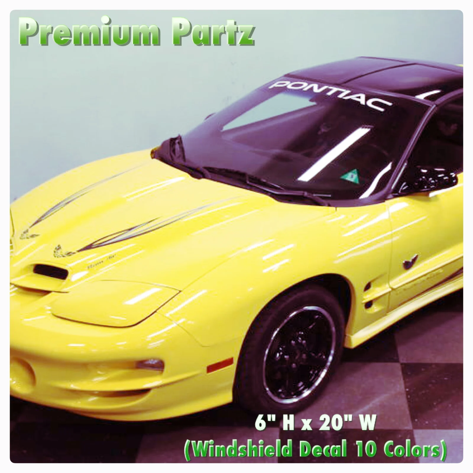 Для 1950-2017 Pontiac Trans AM Firebird GT Body наклейка на ветровое стекло Новинка 1 шт 10 цветов/ |