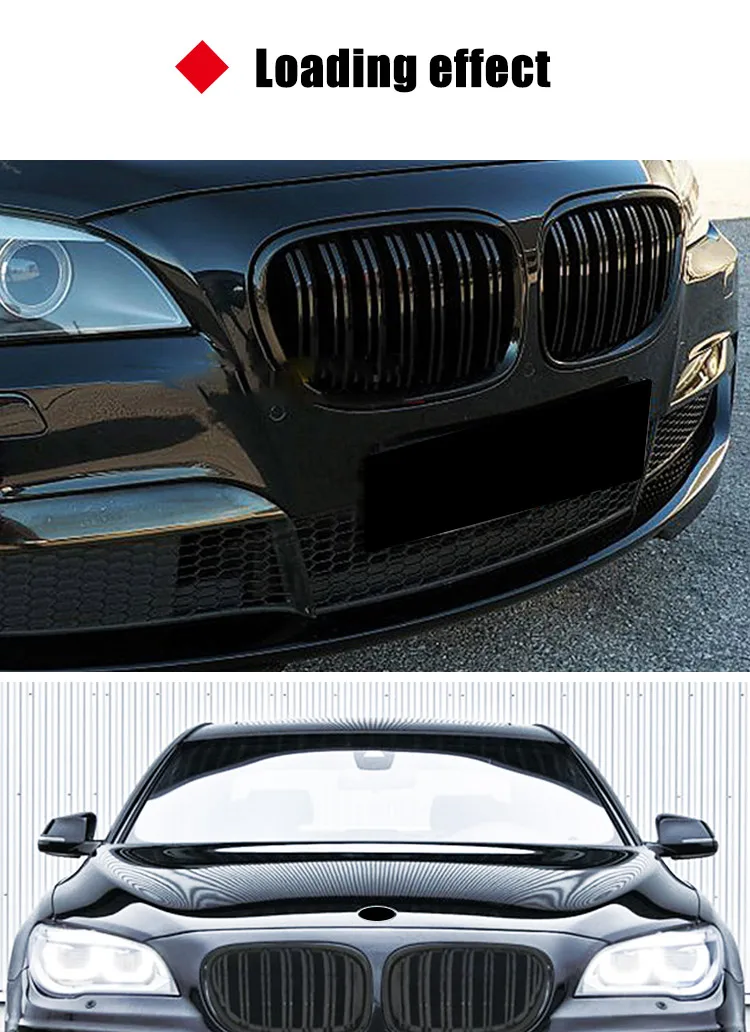 Для BMW F01 F02 F03 2-line Glanz Schwarz передний НИР 7 серия 740i 740Li 750i 750Li ABS