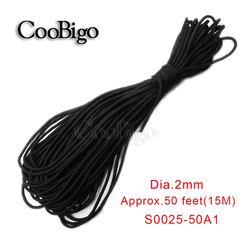 

1pcs 2mm Dia.Parachute Paracord Cord Lanyard 1 Strand Core Hunting Camping Rope Clothesline Outdoor Survival 50~328Ft Pick#S0025