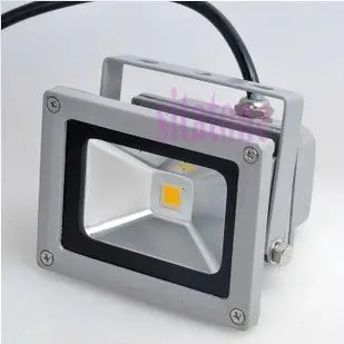 

Free shipping retail 12V or AC85-265V 10W LED floodlight white warm white led outdoor lighting
