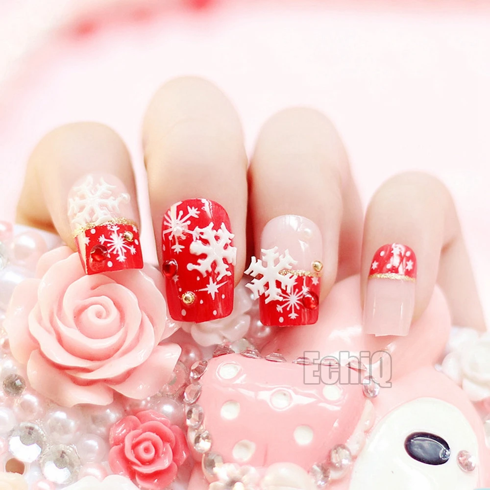 24 шт./комплект акриловые накладные ногти для ногтей|press on nails|press onacrylic nail tips |