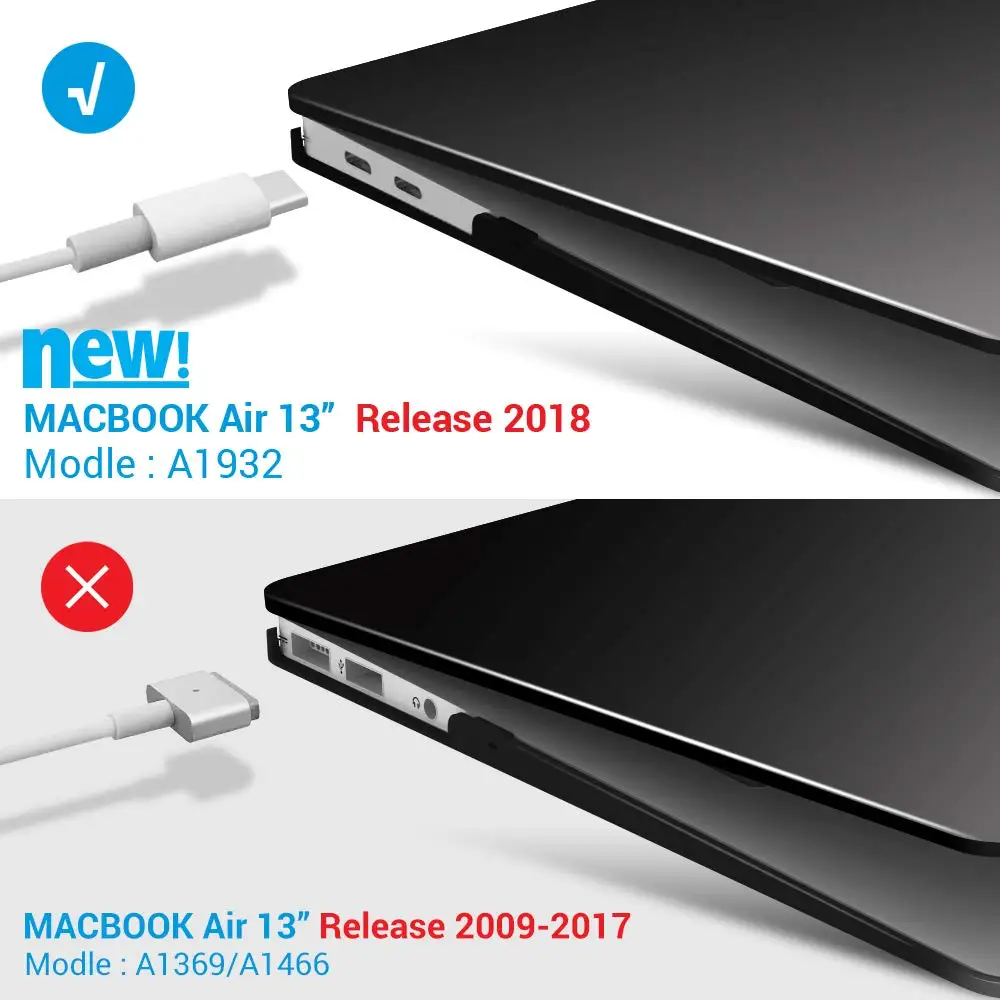 5 ni1 матовый чехол для ноутбука с наплечной сумкой 2018 нового Apple Macbook 13 Air Retina Touch ID