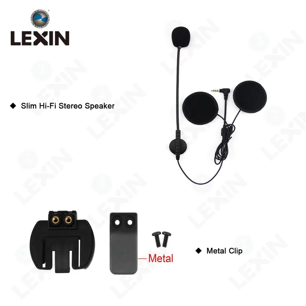 Lexin Intercom Eearpiece Headset Clip Set Accessories for LX R6 R3 Bluetooth Helmet Interphone Intercom Headphone